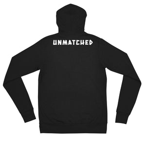 Unmatched zip hoodie